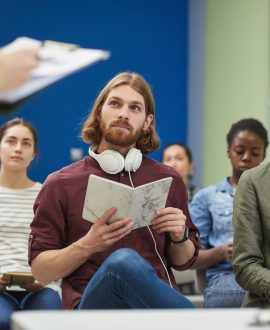 Students sitting at seminar